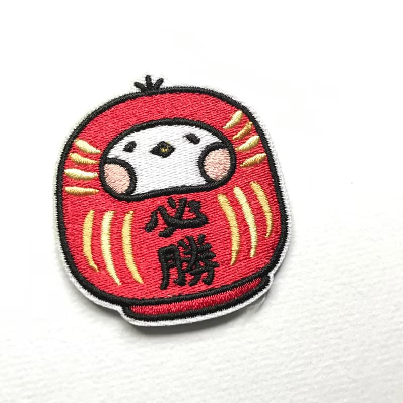 日本開運 吉祥物 達摩 招財貓 犬張子 繡片/別針