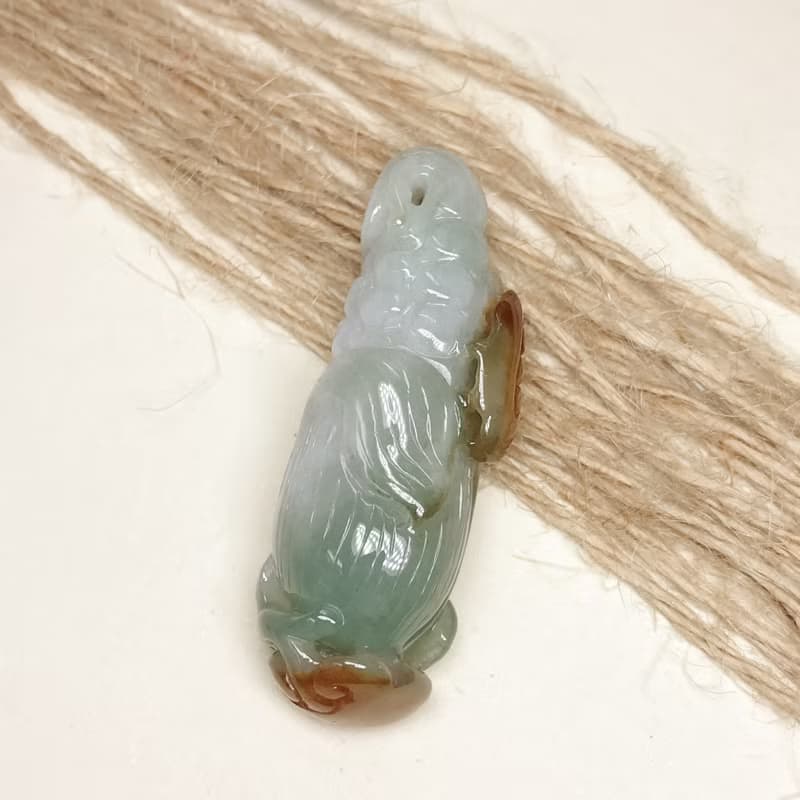 三彩翡翠雕花如意玉米| 天然緬甸玉翡翠A貨| 送禮
