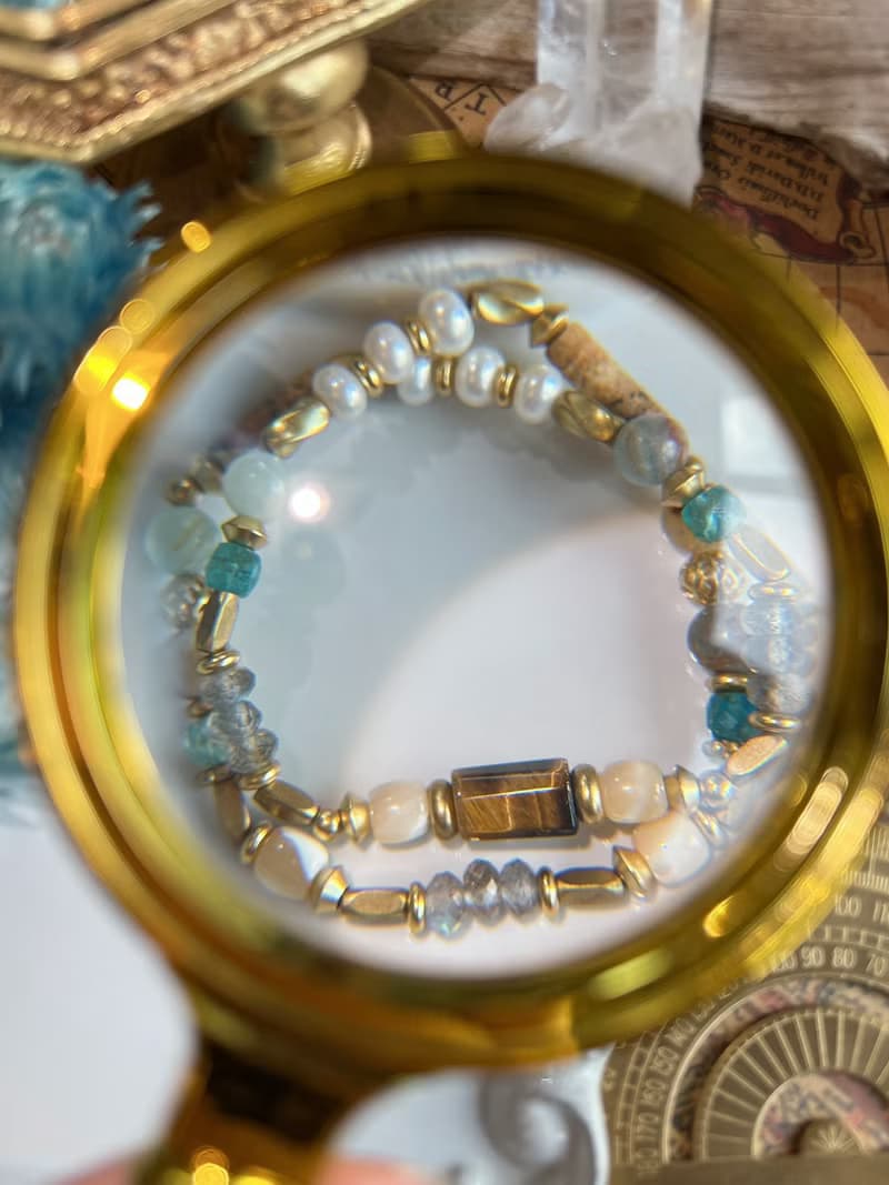 -航海時代-天然水晶手鏈/黃銅手鍊