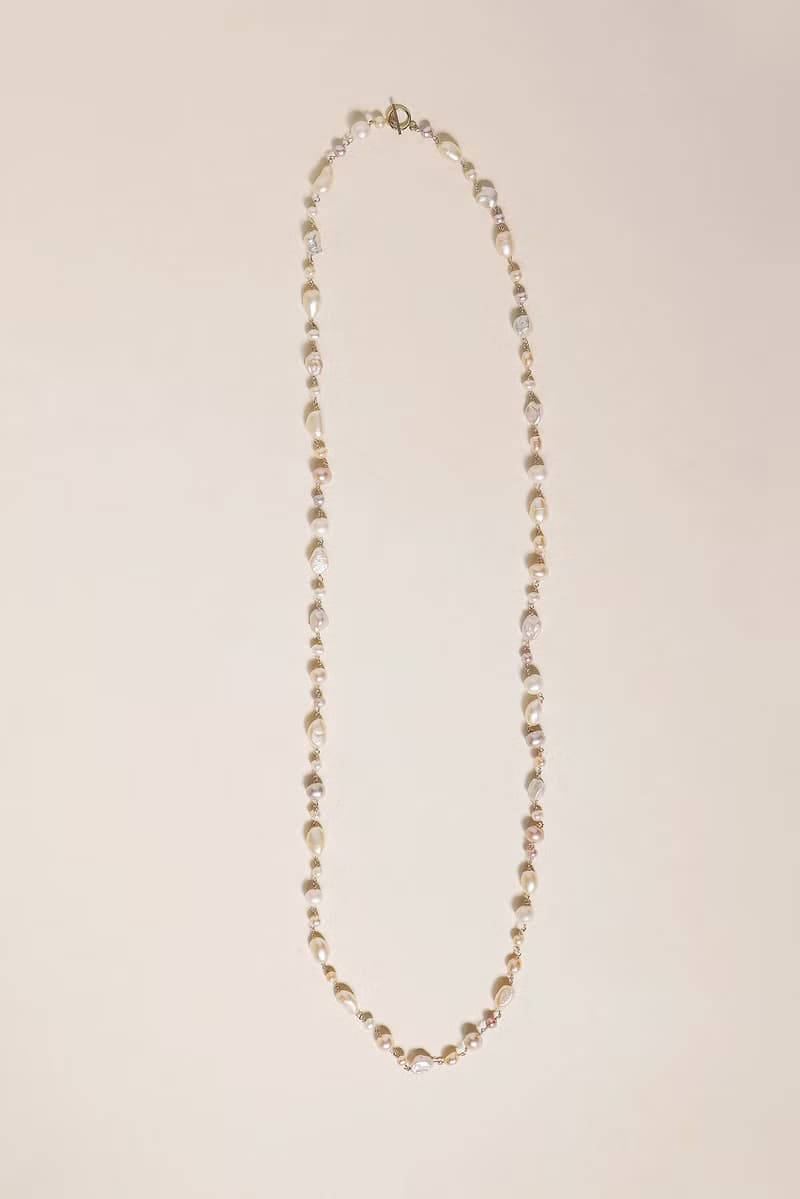 14kgf  MIXパールマンテルネックレス 80 PK