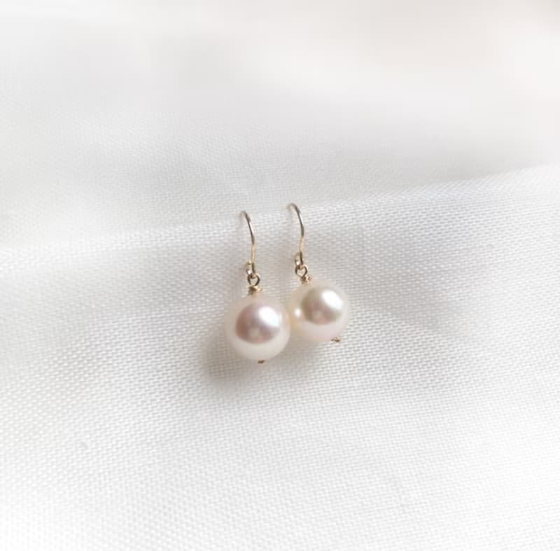 数量限定訳あり 大粒8.5mmAkoya Pearl Earrings