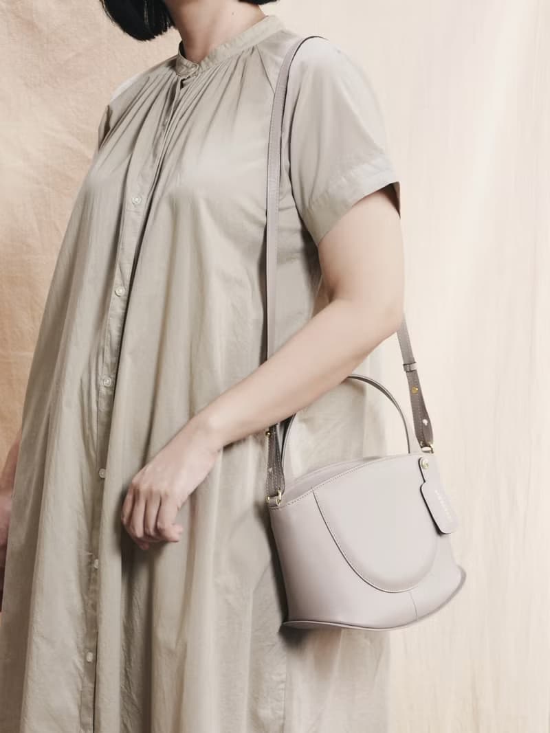 真皮 水桶包 Merry Bucket Tote - Taupe