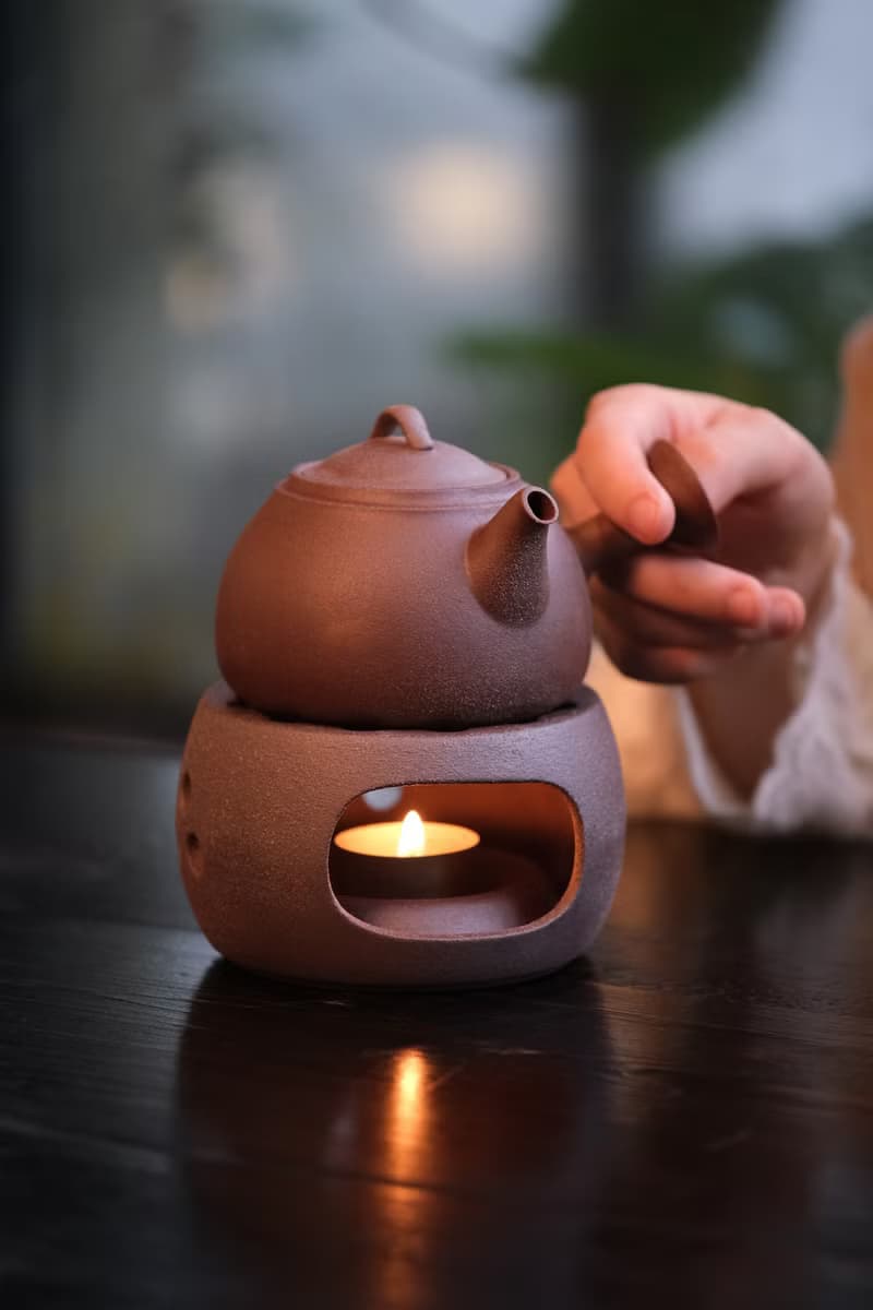 陶作坊 |冬日暖心組合: 老岩泥寶滿側把壺(火/焱/焱焱)