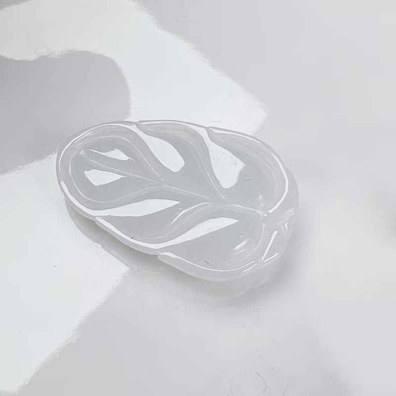 【一葉致富】冰種翡翠葉子 | 裸石 | 天然緬甸A貨翡翠 | 送禮