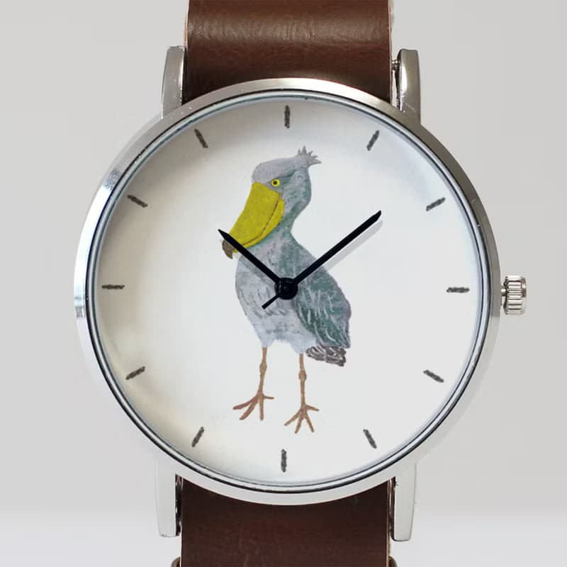 ハシビロコウの腕時計