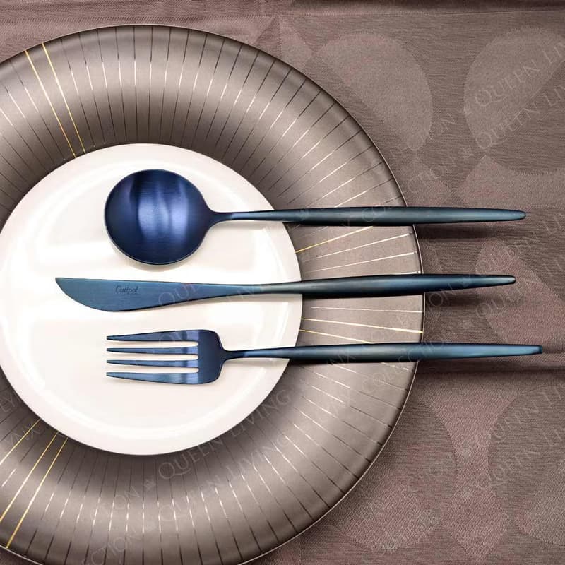 葡萄牙 Cutipol  MOON  宇宙藍 主餐三件組(刀叉匙)