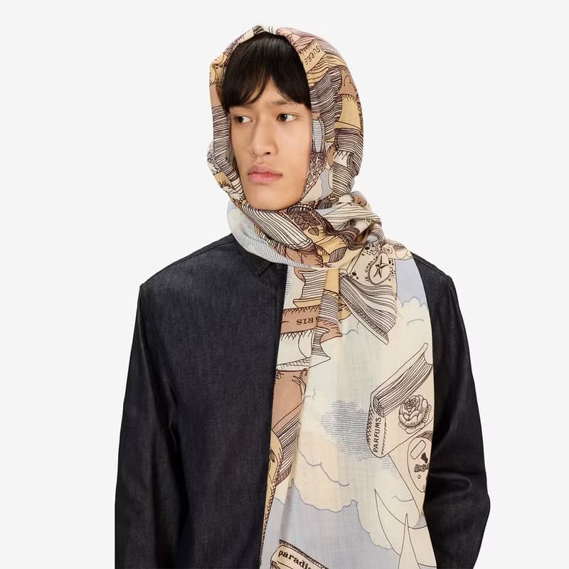 【INOUI EDITIONS】EDITIONS 羊毛圍巾70 - 灰