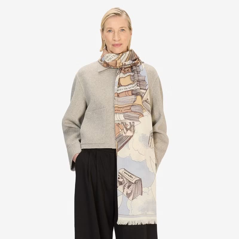 【INOUI EDITIONS】EDITIONS 羊毛圍巾70 - 灰