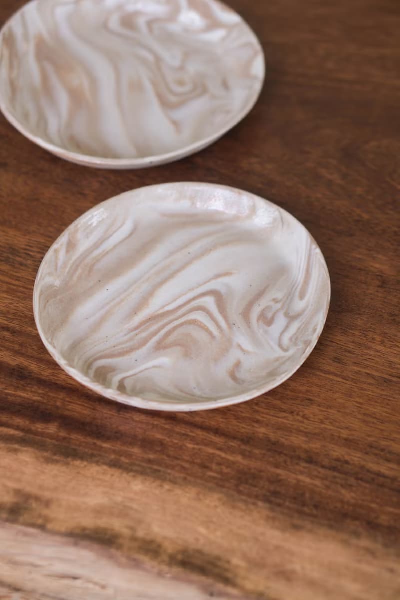 岩石紋小盤子 【隨機出貨】