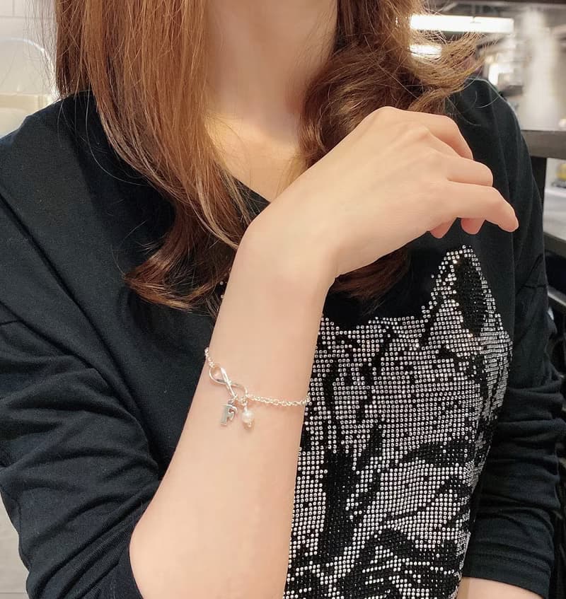 幸運無限珍珠字母手鍊 / 腳鍊