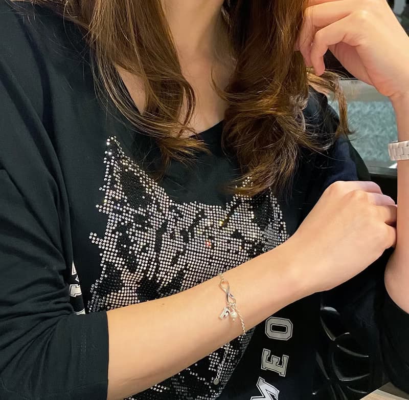 幸運無限珍珠字母手鍊 / 腳鍊