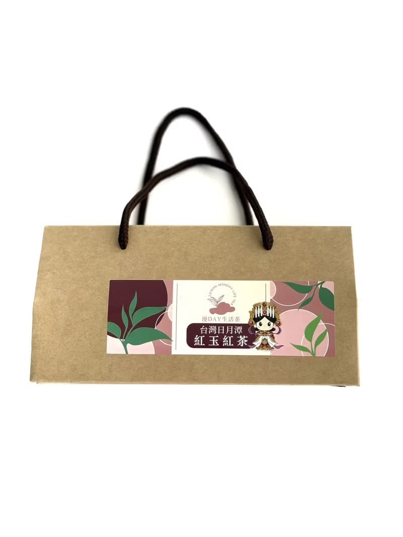 漫DAY生活茶&白沙屯媽祖聯名媽祖中秋紅茶禮盒+勇字台灣LV零錢包