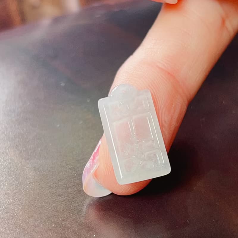 【願‧平安】冰種翡翠平安牌 | 天然緬甸A貨翡翠 | 送禮