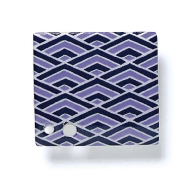 松榮堂新款香立 菱青海波 日本製瓷器