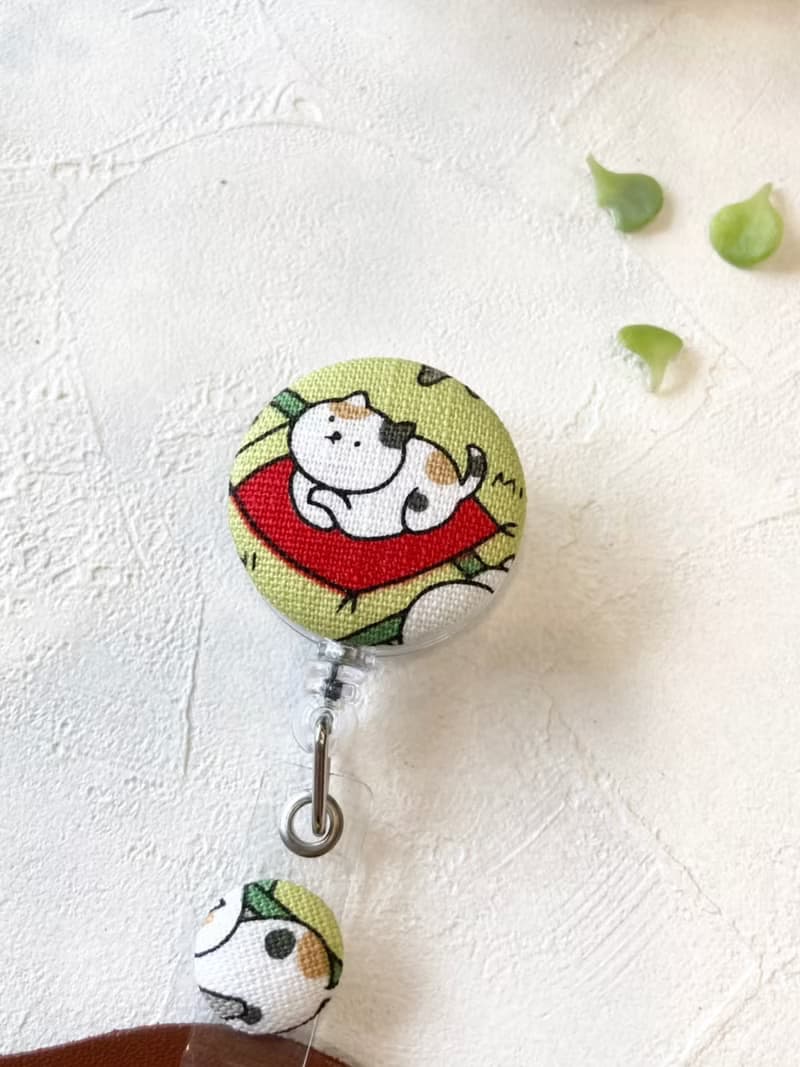 手作好禮 ALL PASS 貓咪伸縮扣環 +卡套 悠遊卡 證件套 卡夾