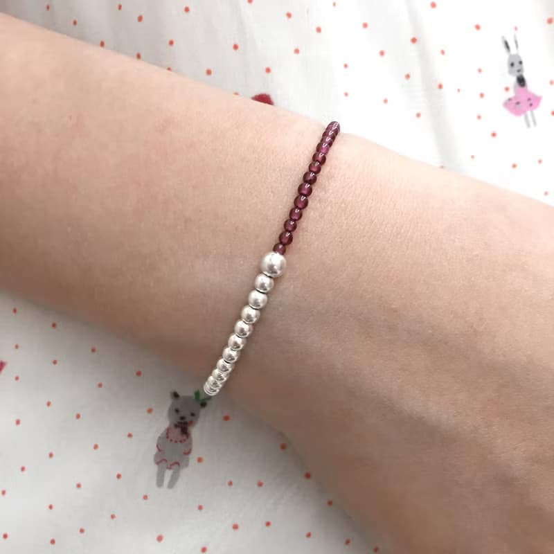 青金石紫晶銀珠手鍊 水晶手鍊 彩虹手鍊 珠珠手鍊 宇宙手鍊