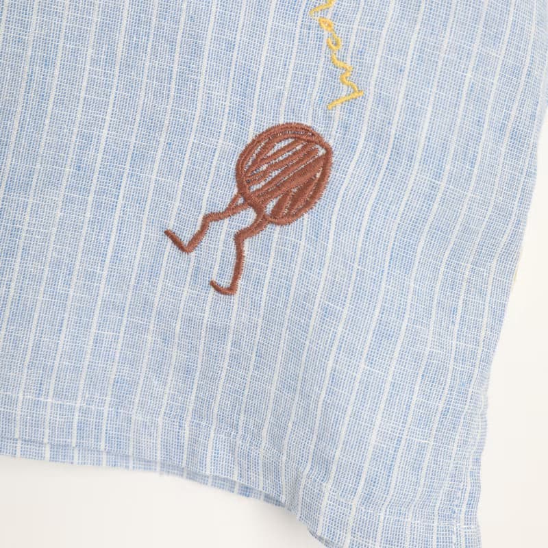 BIR 刺繡棉麻套頭衫