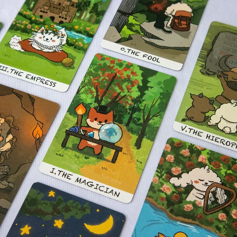 啵嘰之旅塔羅牌原創可愛風高顏值桌游卡羅牌tarot