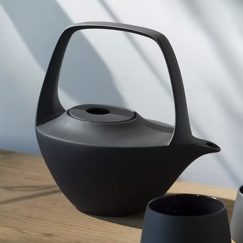 【3,co】水波提樑壺(2件式) - 黑