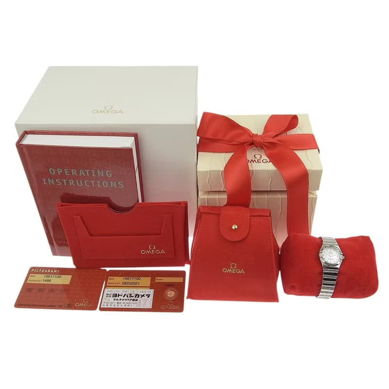 【日本直送】オメガ OMEGA コンステレーション ミニ マイチョイス 腕時計 1561.71 クオーツ SS シェル文字盤 レディース【中古】