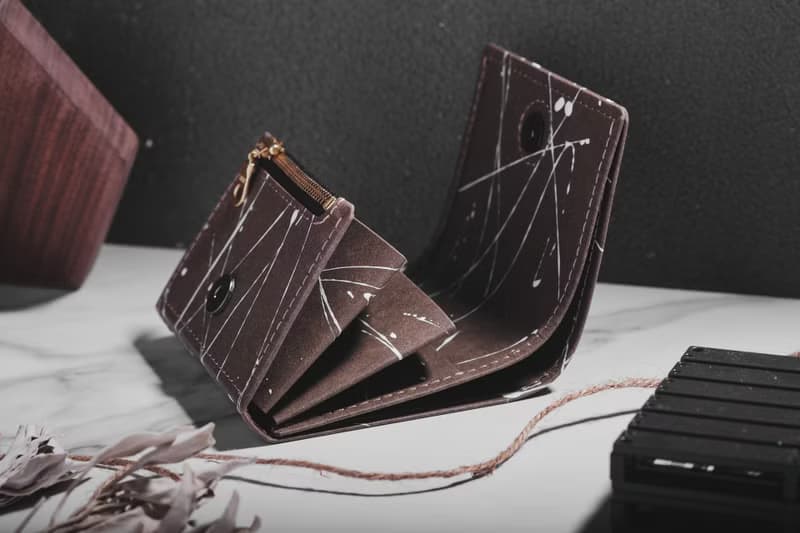 【環保永續】墨跡the splash 系列 短夾 *帶零錢夾* 皮革紙 環保