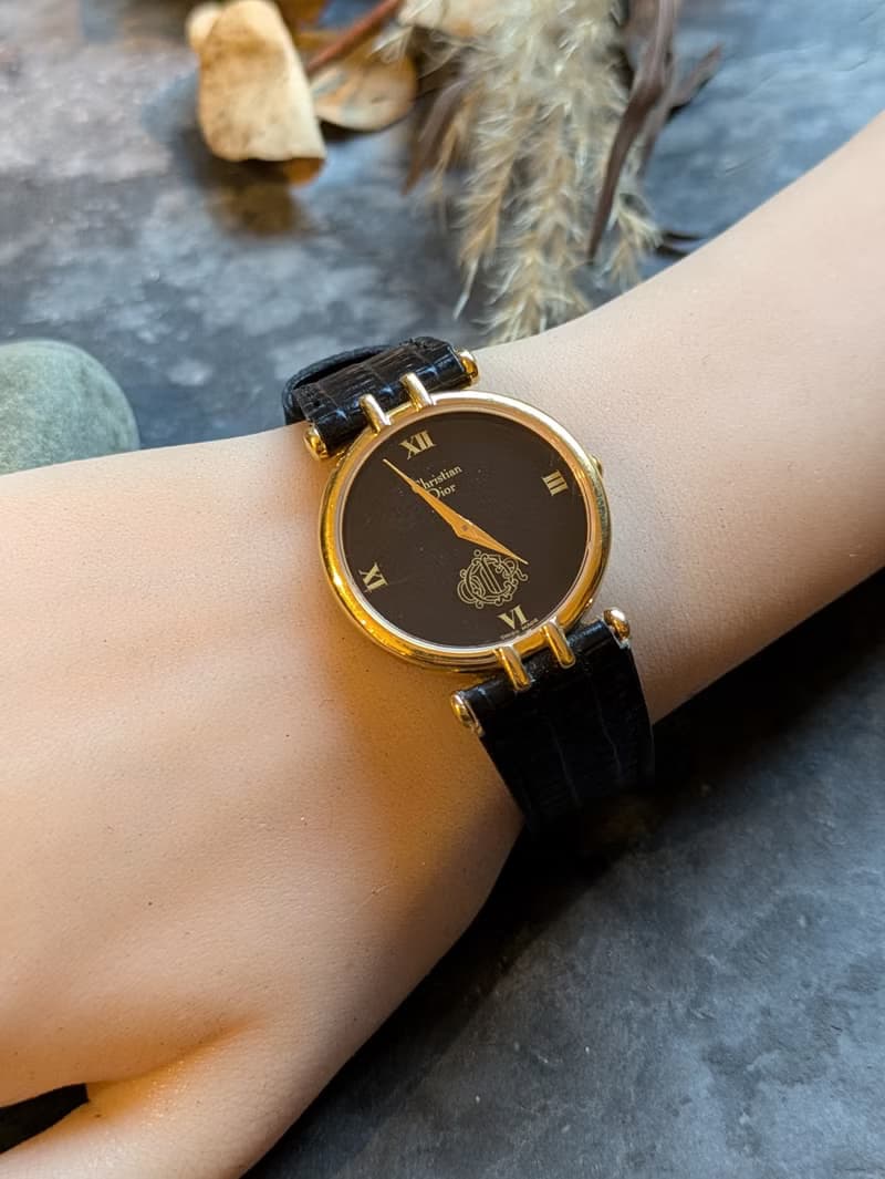 Dior 稀有款 古董錶 中古石英錶