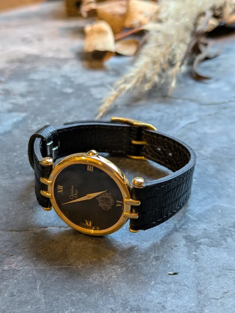 Dior 稀有款 古董錶 中古石英錶