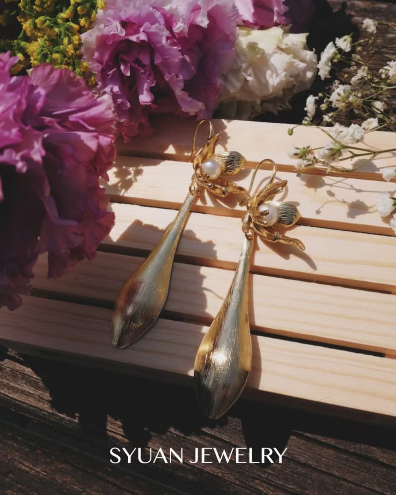 Poise內斂優雅天然淡水珍珠耳環生日 禮物情人節