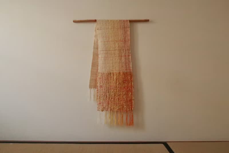 手織りストール　リネンコットン　Sun　タペストリー　ギフト　Shawl (S) 82　母親節　禮物　生日禮物
