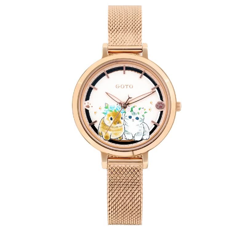 GOTO x mofusand貓福珊迪系列限量–米蘭帶–花圈兔兔