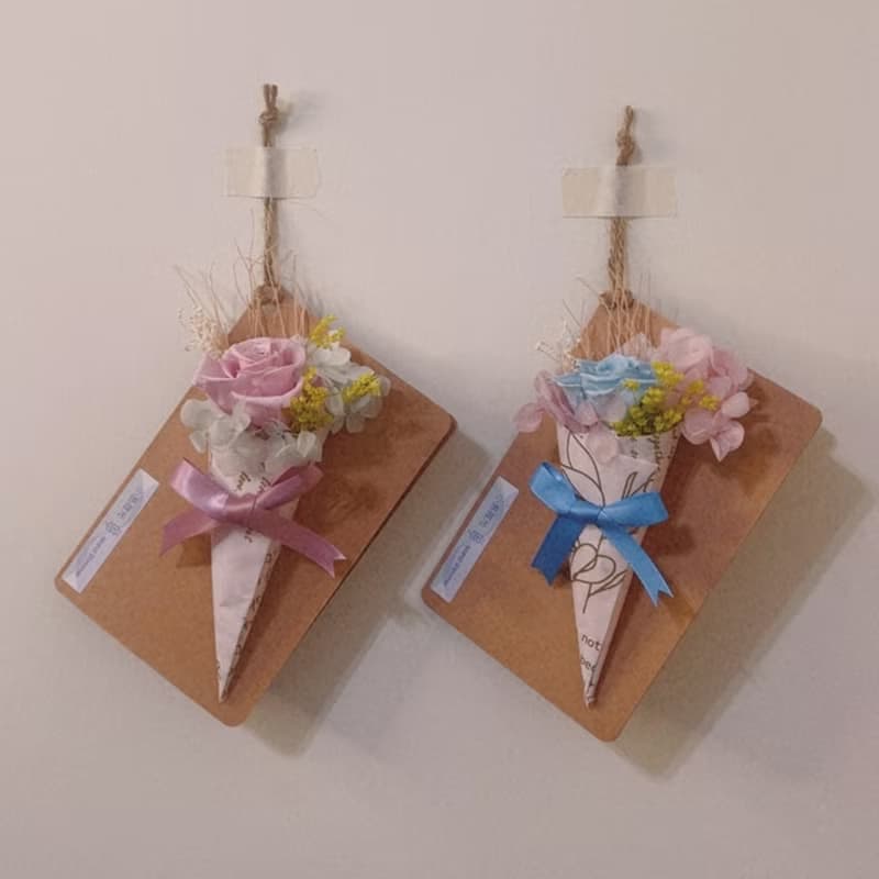 甜筒小花束掛卡