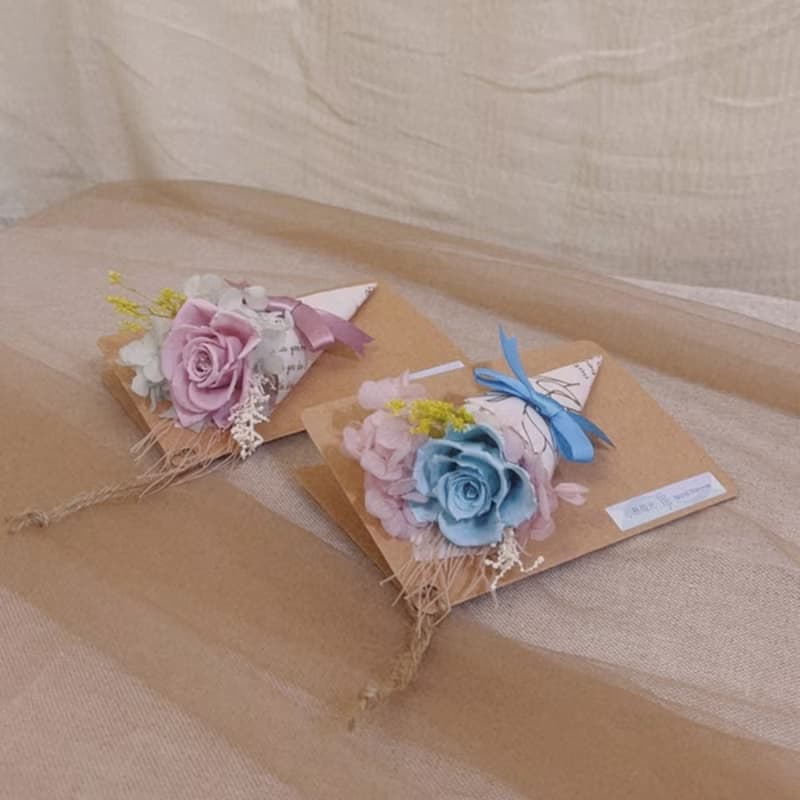 甜筒小花束掛卡