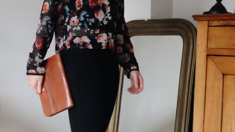 巴黎啡色真皮手提袋