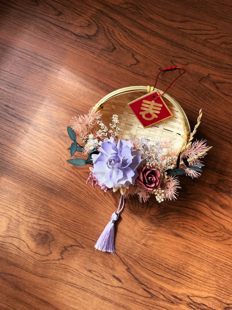 【2025新春限定】春暖花香乾燥花米篩 新年禮盒 新年掛飾