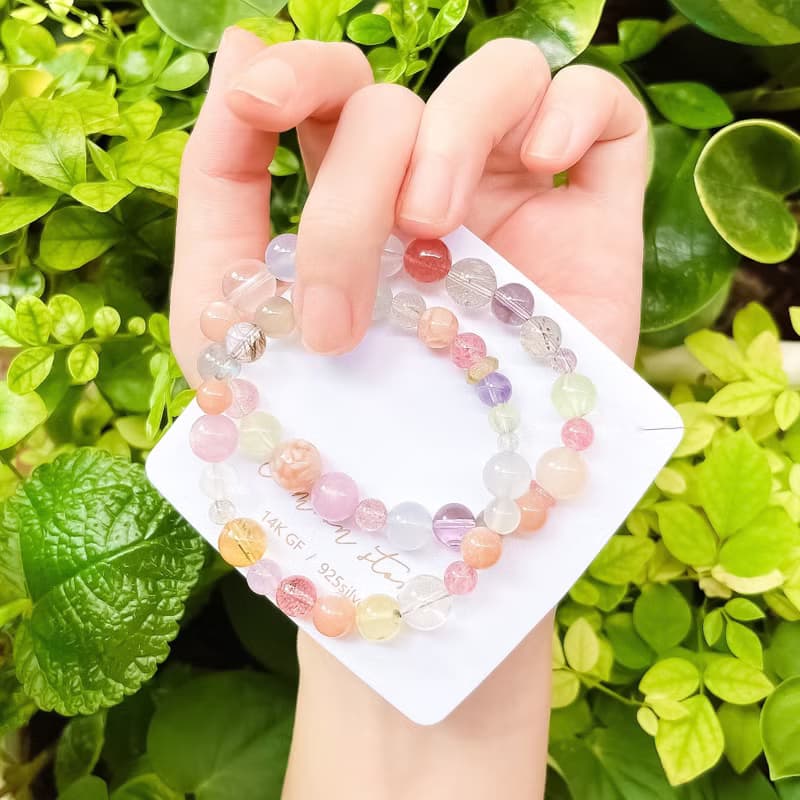 輕珠寶綠野仙蹤多寶石花園手鍊水晶