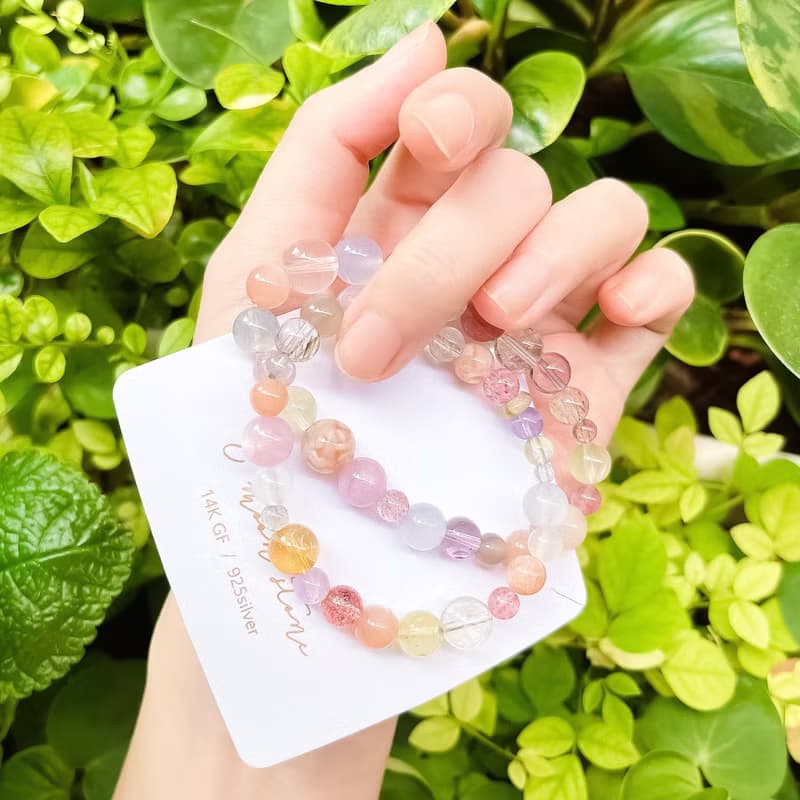 輕珠寶綠野仙蹤多寶石花園手鍊水晶