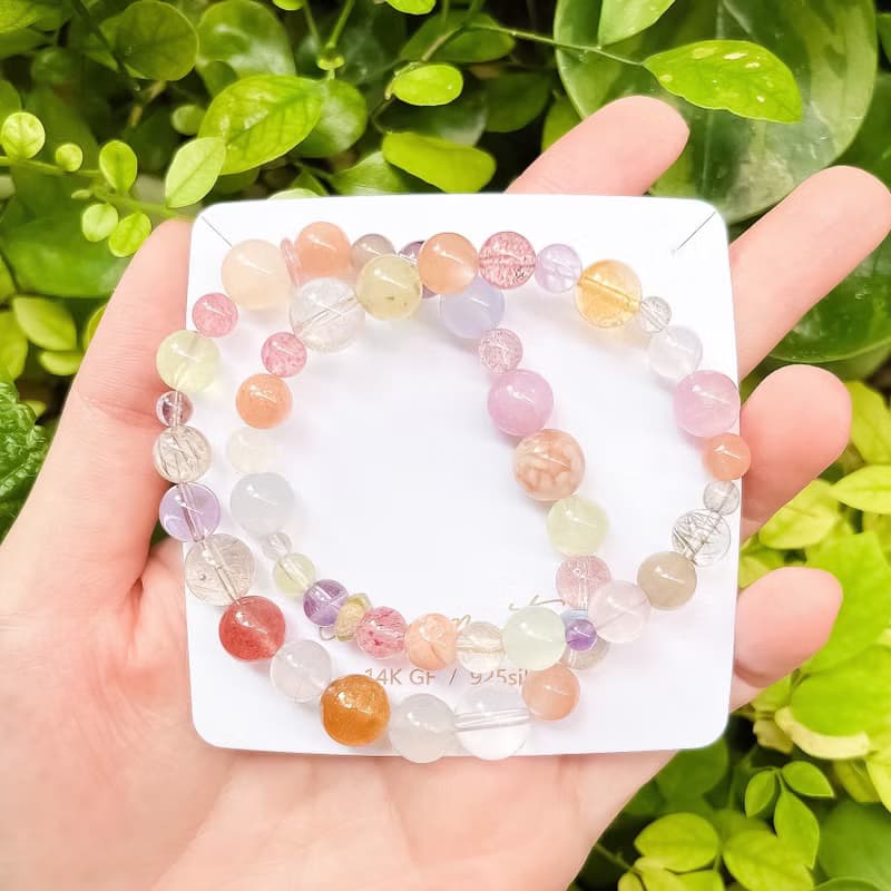 輕珠寶綠野仙蹤多寶石花園手鍊水晶
