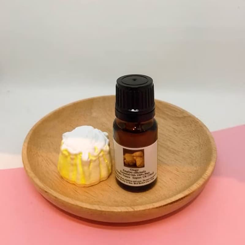 純植物精油(生薑)配燒賣造型擴香石