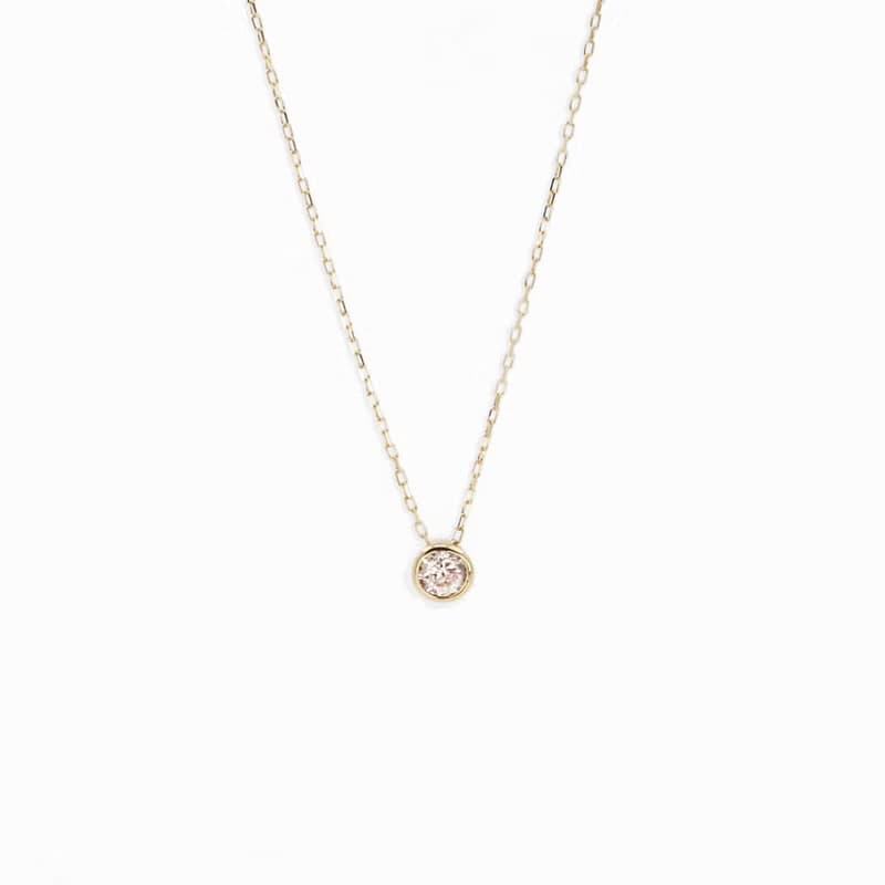 Bezel Necklace | 鑽石頸鏈 | 18K 金