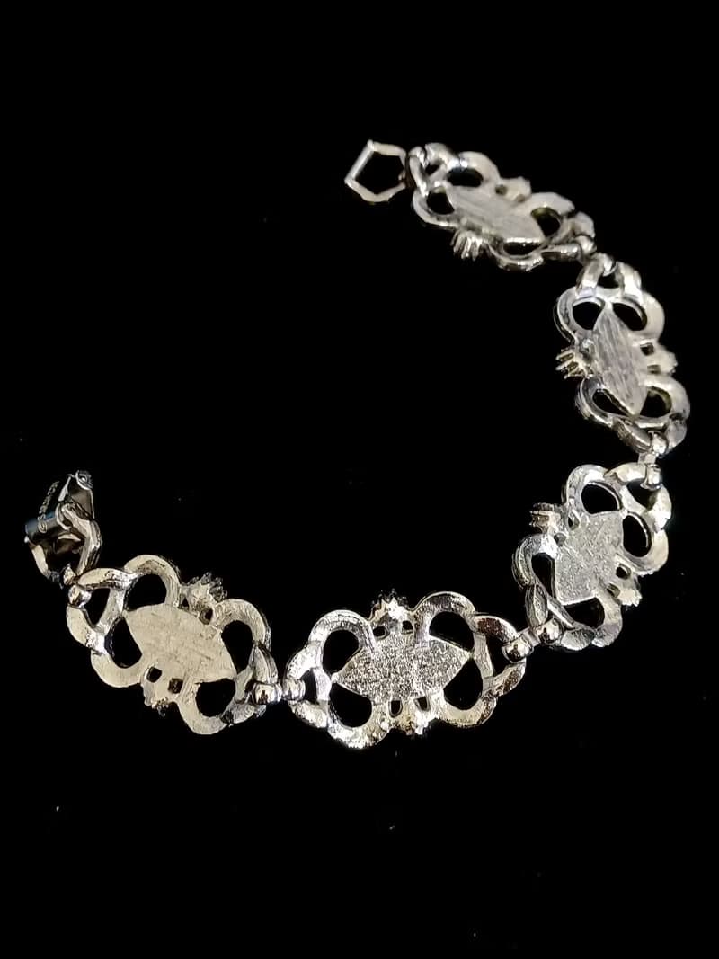 vintage jewelry Sarah cov 翡翠綠賽珞珞 手鍊