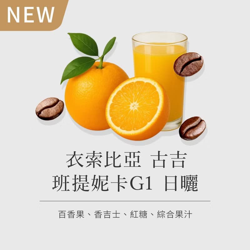 衣索比亞 古吉 班提妮卡G1 日曬  - 單品咖啡豆