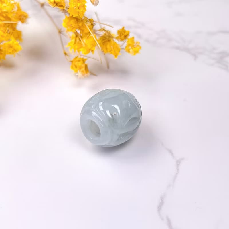 【萬事亨通】冰種飄綠翡翠雕花路路通項鍊|天然緬甸翡翠A貨|送禮