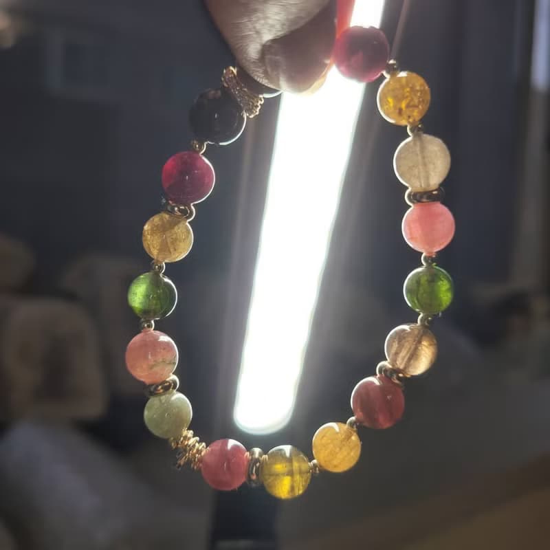 招財納福貴人桃花/老礦透體糖果碧璽