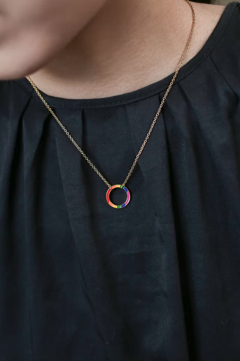 彩虹項鍊  LGBT 鍍k金 項鍊 頸鏈 彩虹 手鍊