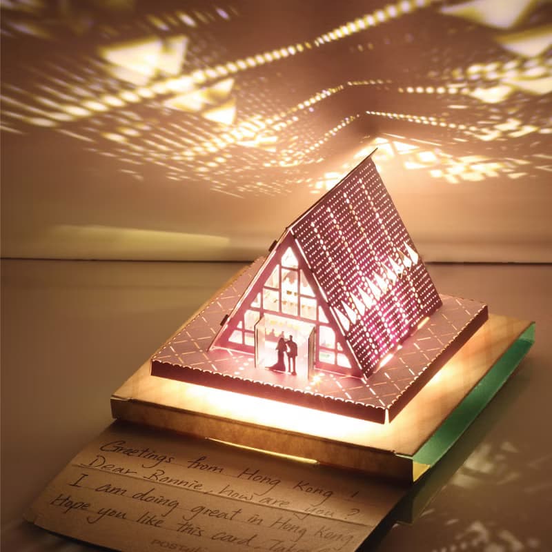 步入教堂 - POSTalk 藝術光影模型 (LM-08) 【情人節/求婚/結婚】