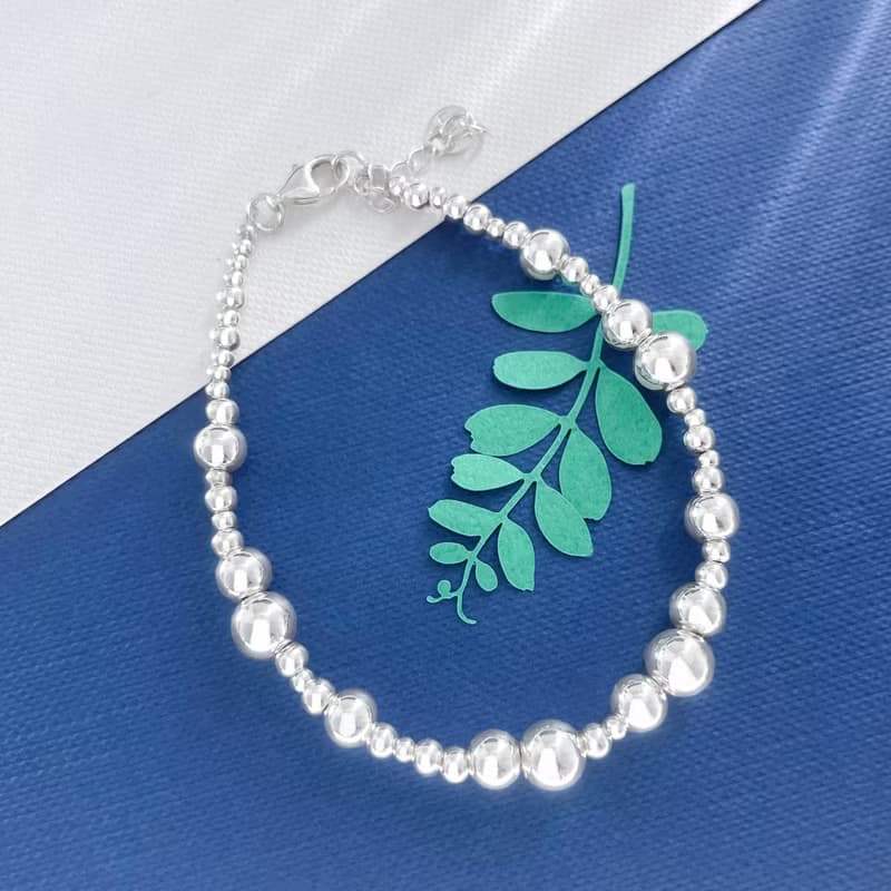 ::海洋泡泡:: 清爽系純銀手鍊 925純銀(可維修店家)