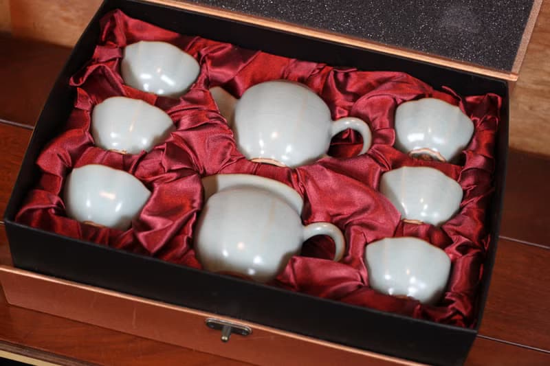 【母親節禮物】祥億窯 汝窯 幸運茶具組 鶯歌名家葉敏祥製