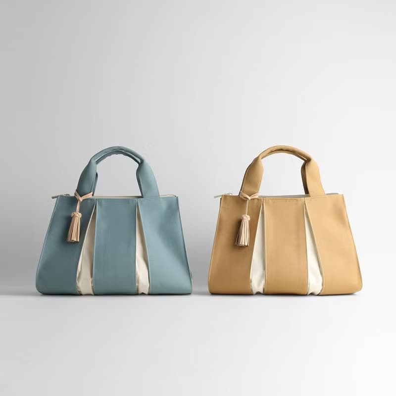 KOSHO ougi 帆布 トートバッグ FS レディース メンズ 軽量 手提げ  オリジナル 日本製 京都 裏地付き ファスナー開閉 タッセル付き