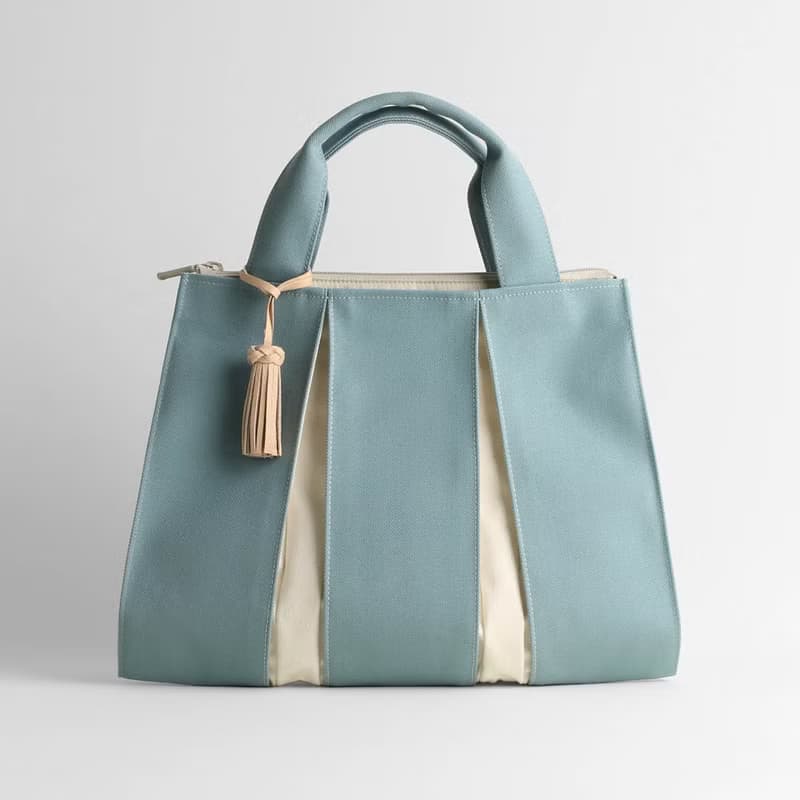 KOSHO ougi 帆布 トートバッグ FS レディース メンズ 軽量 手提げ  オリジナル 日本製 京都 裏地付き ファスナー開閉 タッセル付き