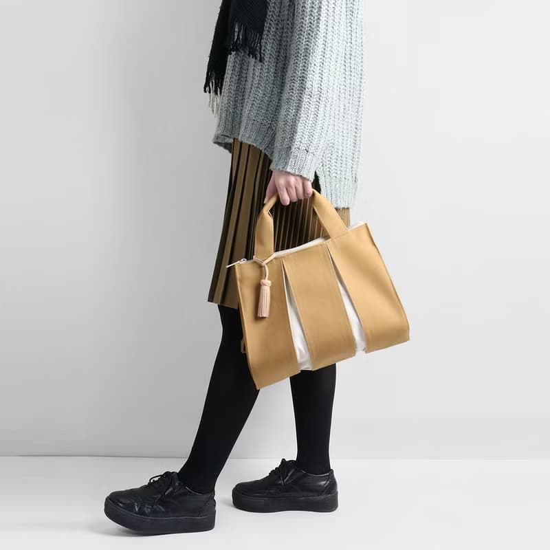 KOSHO ougi 帆布 トートバッグ FS レディース メンズ 軽量 手提げ  オリジナル 日本製 京都 裏地付き ファスナー開閉 タッセル付き